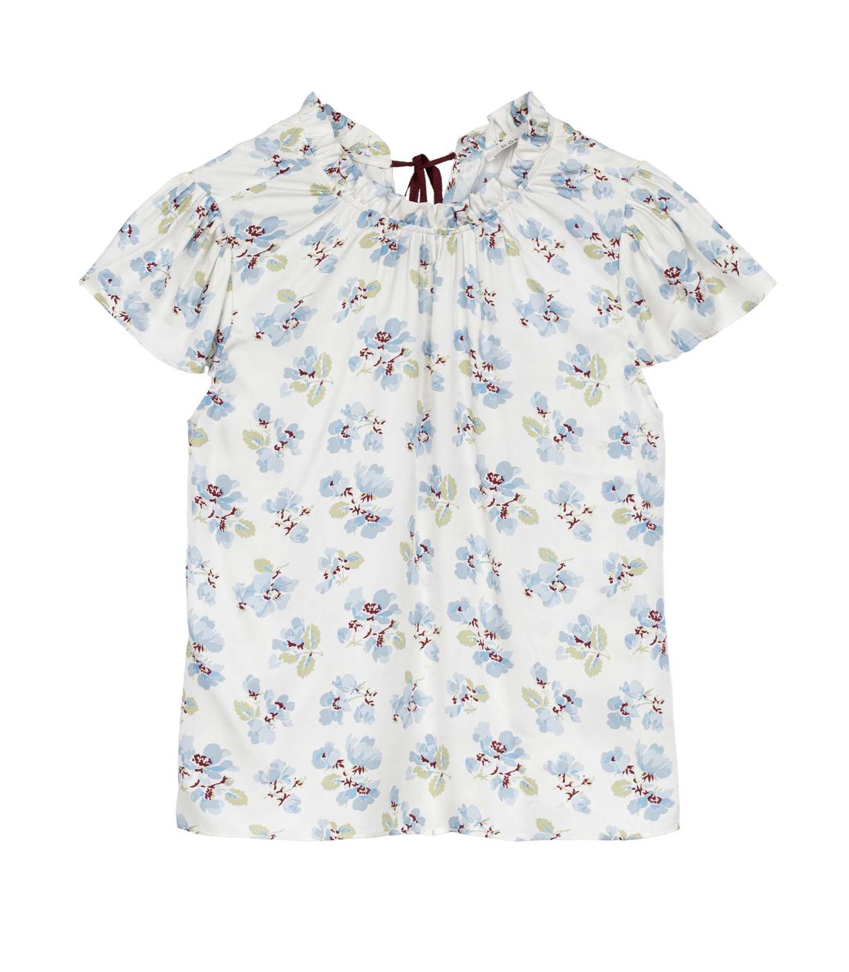 DÔEN Tops | Yvie Top Bleu Frolicking Floral - Women